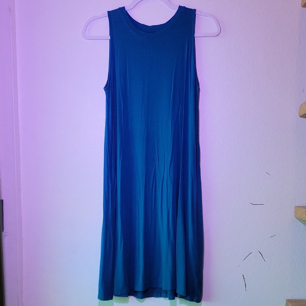 Time and Tru Sleeveless Teal Midi Dress